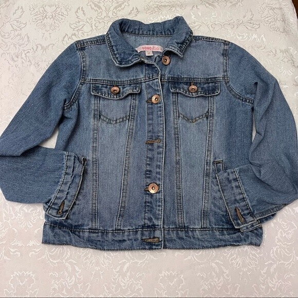 CiSono‎ Kids Girls Jeans, Denim Jacket with pockets, Size 8 Blue - Picture 1 of 6